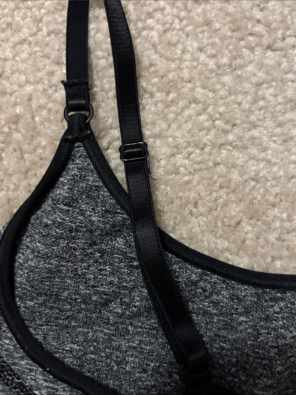 Champion Gray Seamless Adjustable-Strap Sports Bra NON PADDED - Picture 5 of 5